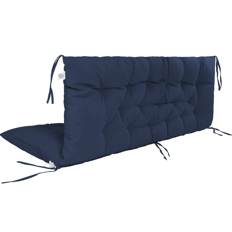 Coussins de siège de remplacement pour balancelle, coussins de banc 2-3 places pour mobilier d'extérieur avec dossier