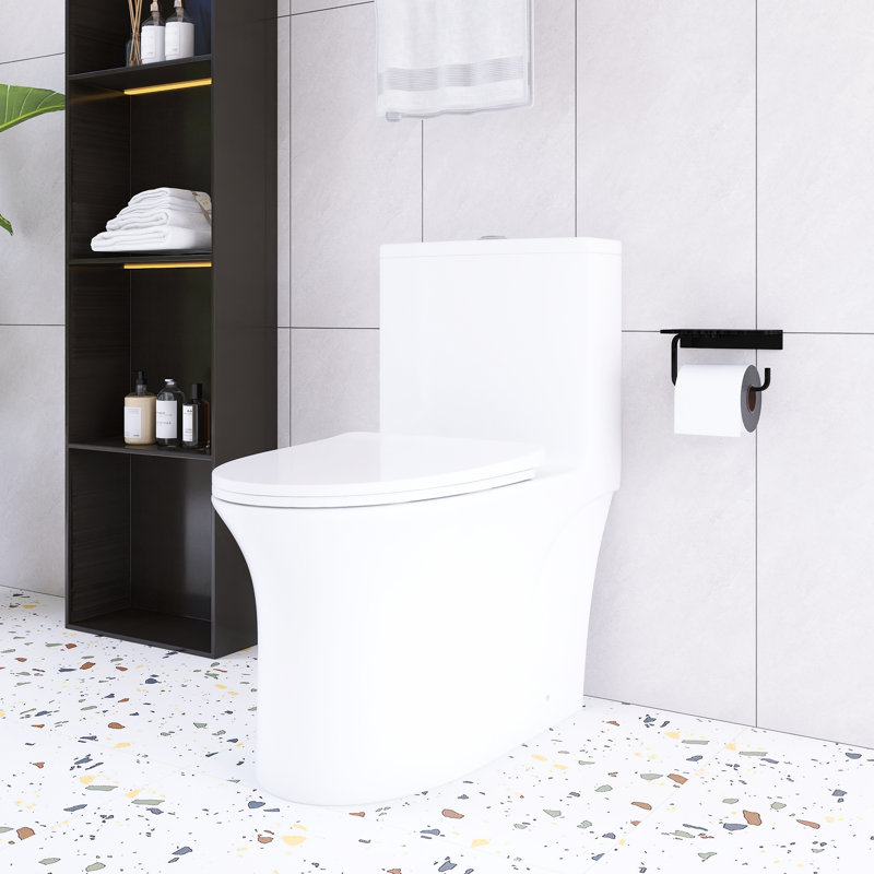 Toilette une pièce à chasse double 1,1 / 1,6 GPF avec siège à fermeture douce
