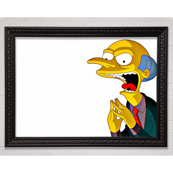 Bright Star The Simpsons Mr Burns - Single Picture Frame Art Prints ...