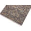 Tapis floral bleu / beige / noir en laine noué à la main 2 pi 2 po x 3 pi Belton