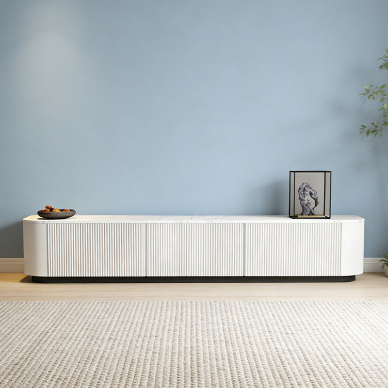 Meuble télé moderne et minimaliste, 9.84"H x 70.86"L x 11.81"W