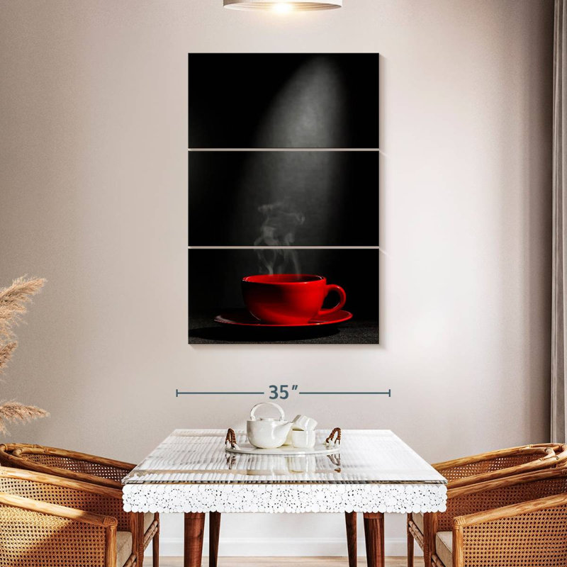 Yarlin Steaming Coffee Cup, 50" H x 32" W
