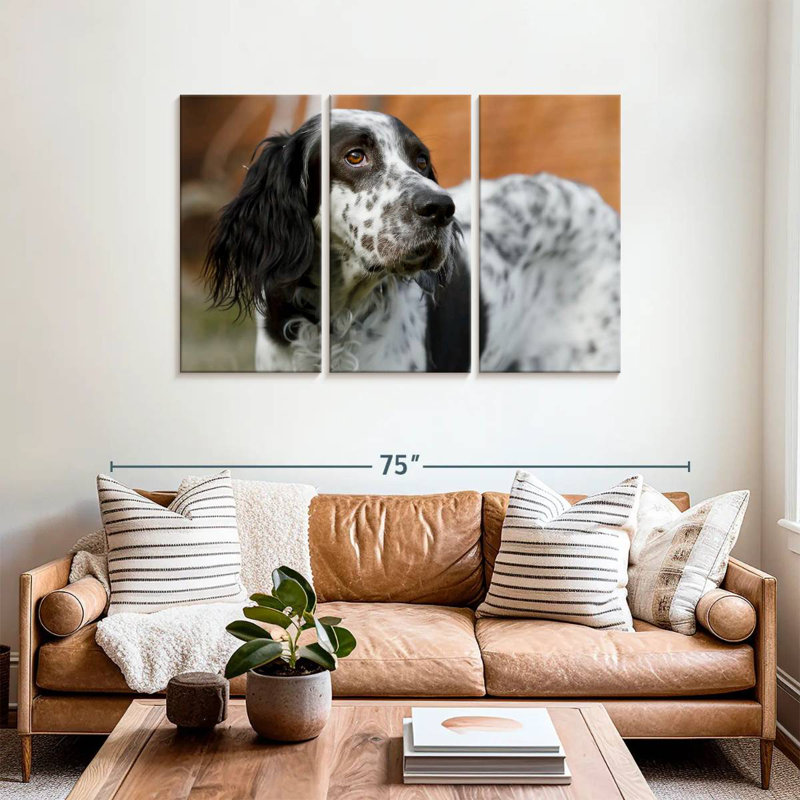 Spotted English Setter, 36" H x 57" W