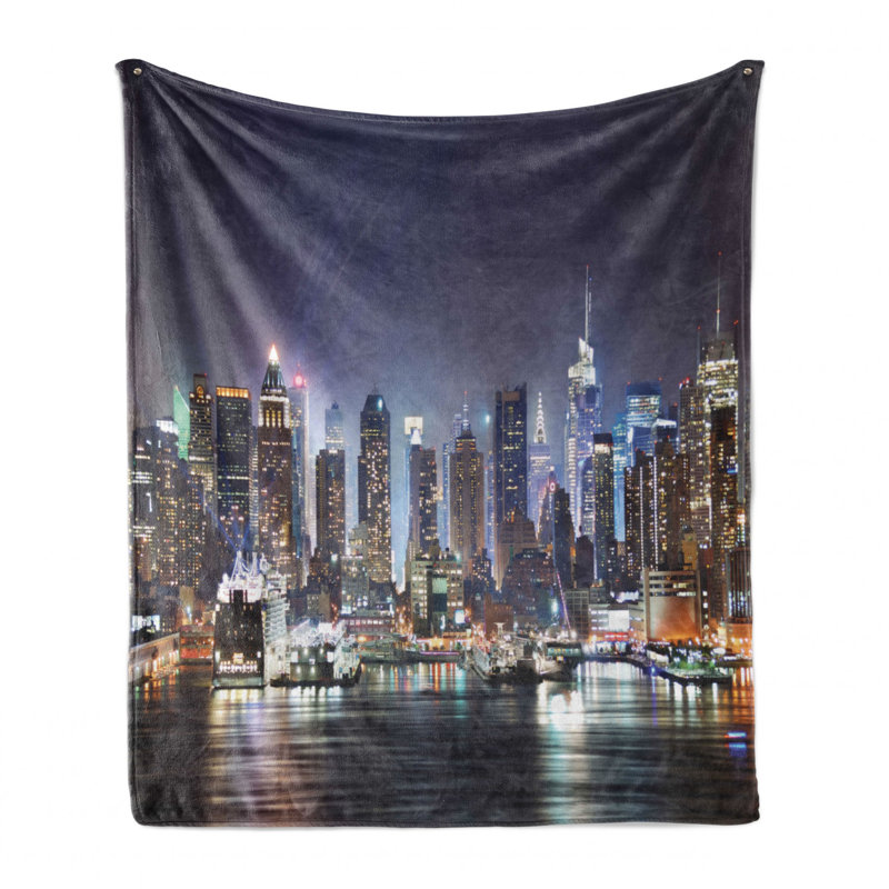 Hand Woven Throw Blanket, 50" W x 60" L
