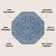 Hagerman Vintage Filigree Textured Weave Navy/Gray Indoor/Outdoor Rug