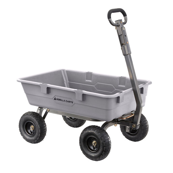 Gorilla Carts Steel Utility Cart Garden Beach Wagon, 800 Pound