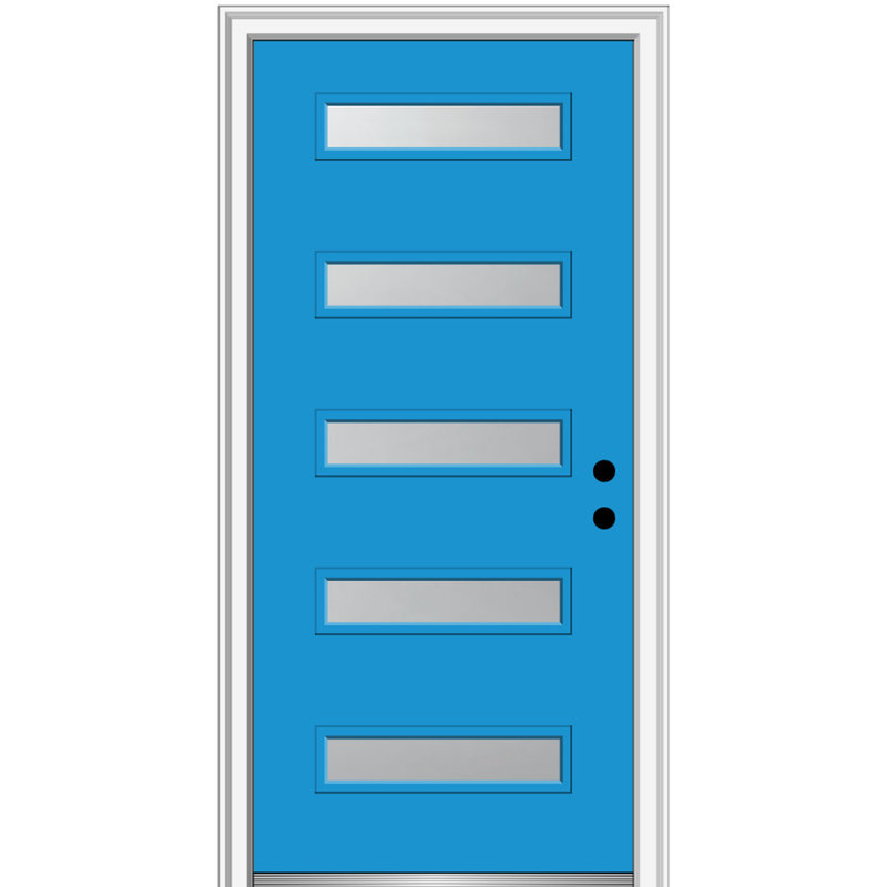 Porte d'entrée avant en fibre de verre Spotlight Spotlight, H 80 po x l 32 po x P 1,75 po, S'ouvre à gauche vers l'intérieur