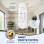 Ventilateur de plafond surdimensionné de 84 po en bois massif de couleur jaune nickel clair avec moteur à courant continu réversible à intensité variable pour salon Villa