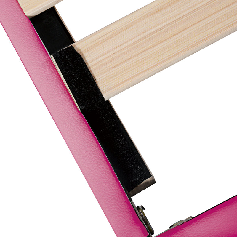 Lit tapissier Crystil par House of Hampton®, Double, Blanc / rose