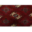 Tapis oriental rétro en laine rouge noué à la main 8 pi 8 po x 12 pi Bokhara Vintage