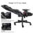 Inbox Zero Adjustable Reclining Ergonomic Swiveling PC & Racing Game Chair in Black