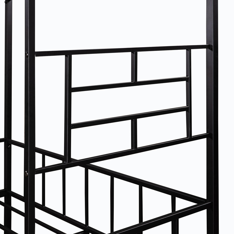 Base de lit 67,83 po Newnan, Noir