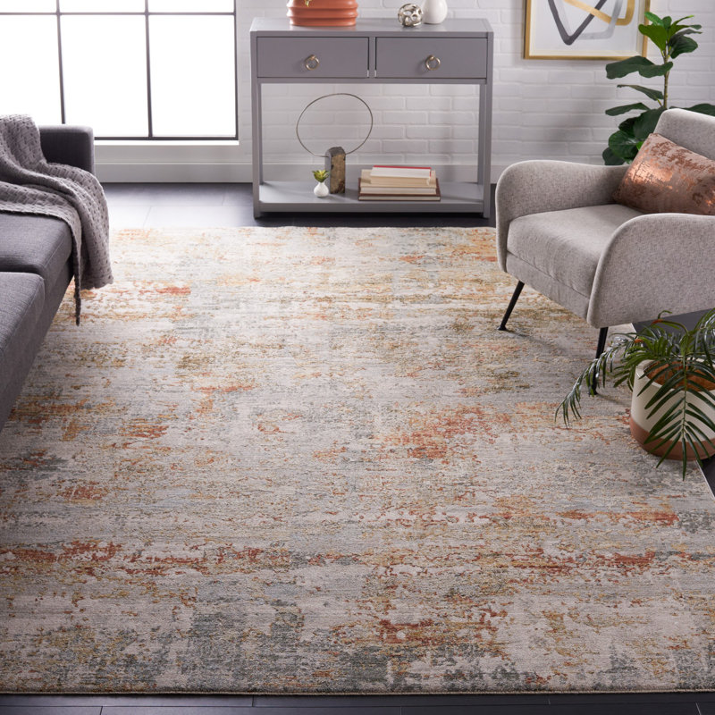 Laraway Performance Abstract Rug, Rectangle 5'3" x 7'6"