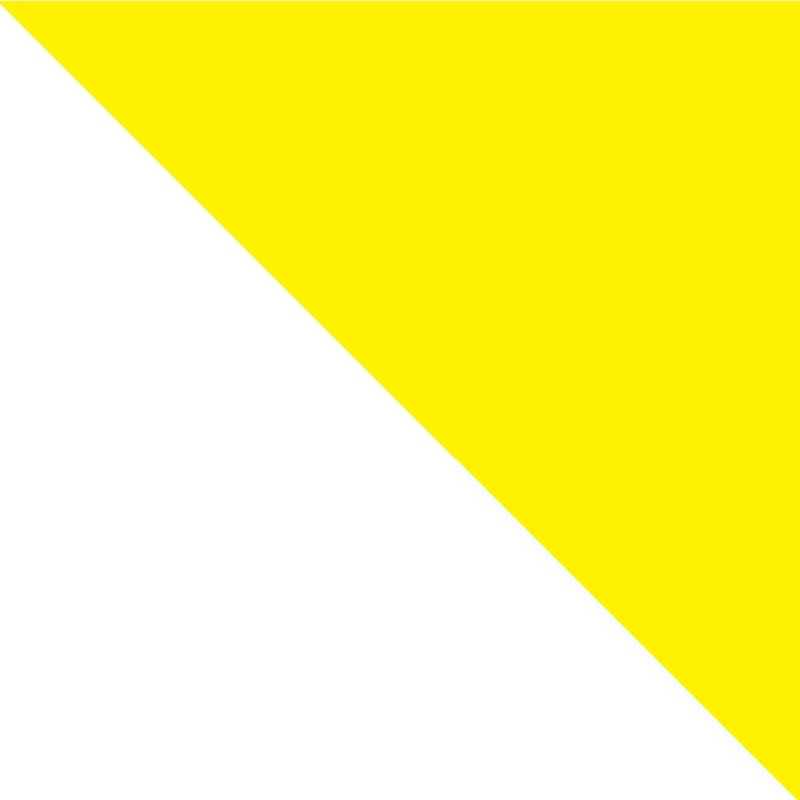 Table de chevet moderne à 2 tiroirs Liberty, Blanc/jaune