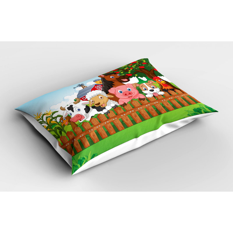 Cow Polyester Sham Set, Twin