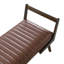 Banc de 52 po Mid-Century avec pieds en bois de noyer (y compris le repose-pieds)-929201864