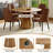 45'' Round Dining Table Set with Upholstered Chairs, Modern Kitchen Table and Chairs-1798317730