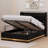 Upholstered Bed, 360 Surround LED Function, Buttons/Apps/Remote Control, Hydraulic Storage Bed With USB Type-C Charging-87456231-87456230