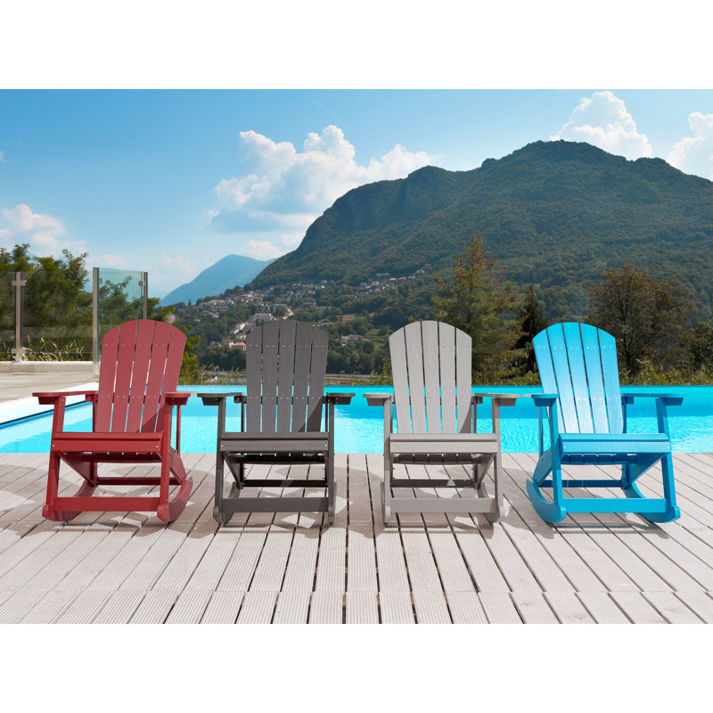 Jost Plastic Rocking Chair, Red 