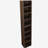 8-Tier Media Tower Rack, Slim Storage Cabinet with Adjustable Shelves, Tall Narrow Bookcase Display Bookshelf, Multi-functional double-decker bookcase-1414160071