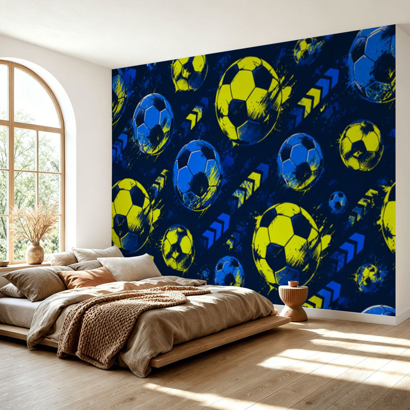 Papier peint adhésif auto-adhésif moderne pour la chambre à coucher L 69 po x l 96 po Peel and Stick