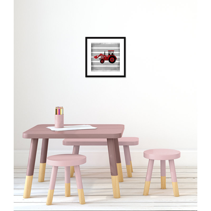 en adhésif rouge 3 pi, Encadré de boîte noir, H 16 po x l 16 po x P 1,18 po