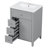 24" Gray Bathroom Vanity with Sink, MDF & Rubberwood Construction, 3 Drawers & Cabinet with Adjustable Shelves-903531558