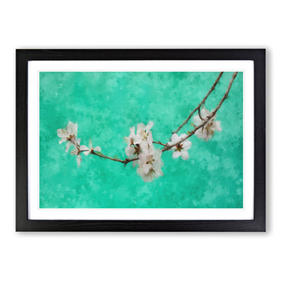 White Cherry Blossom Vol.2 Painting - Picture Frame Graphic Art