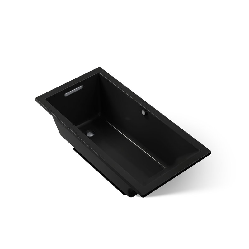 Underscore 60" x 30" Soaking Bathtub, Black