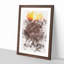 Sunset over a Salt Lake in Iran - Picture Frame Graphic Art-56924708-56924709