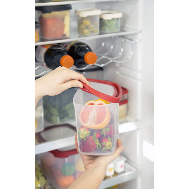 Wham Seal It 4 Container Food Storage Set Red, Red