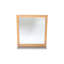 Ellarie Wood Flat Wall Mirror