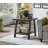 Contemporary Replicated Wood Shelf End Table In Charcoal Finish-1050123577-1050123574
