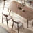 Stylish White Ash Table Chairs Durable Practical-104311806