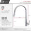 Siena Modern Single Handle Kitchen Faucet-61666667