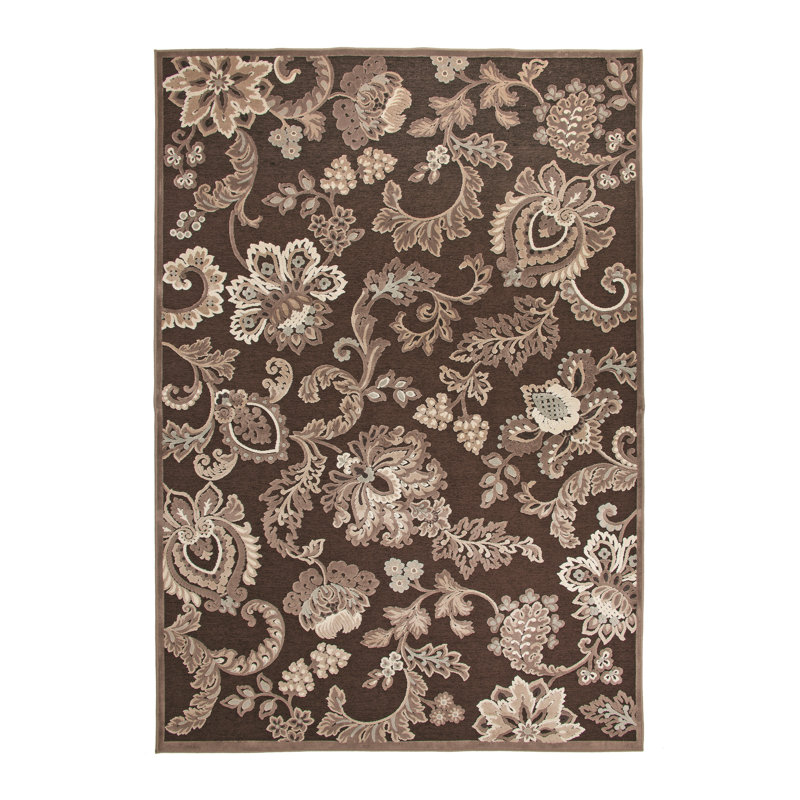 Louisa Floral Indoor Rug, Rectangle 5'3" x 7'6"