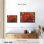 "Fiery Dahlias II, art mural"-913924042