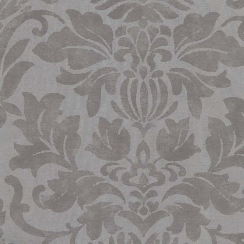 Cantonnière à motif pompon et cascade Alicia, Argent