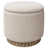 Modern Round Storage Ottoman - Oat/Natural is out of stock