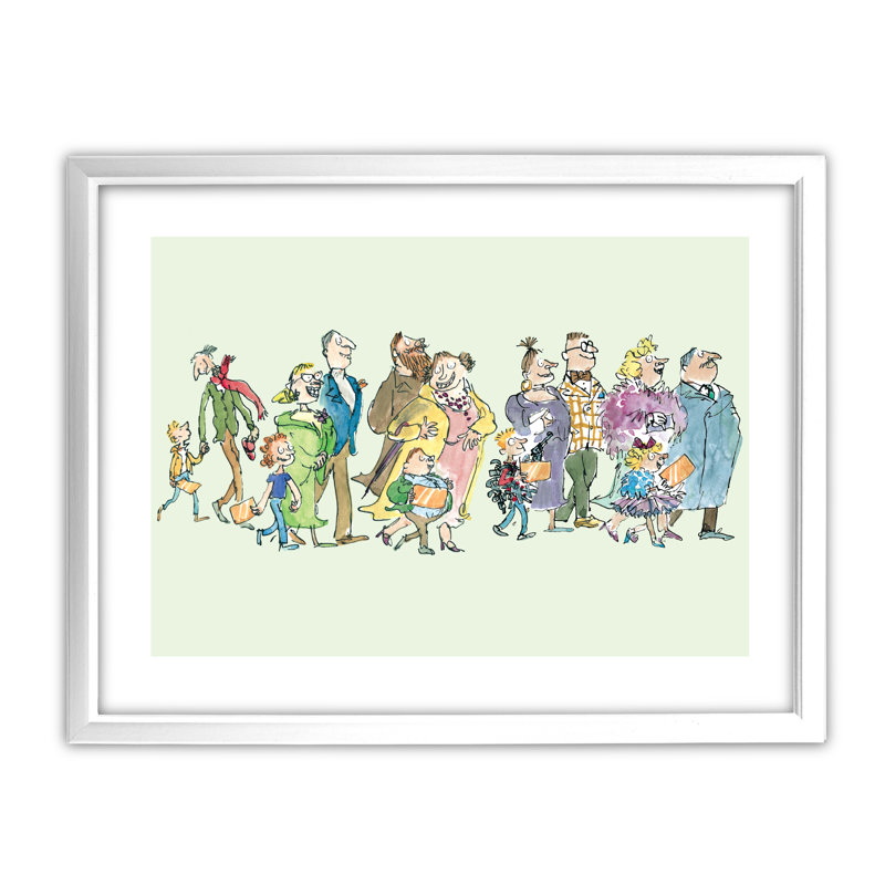 Quentin Blake - Single Picture Frame Print, White