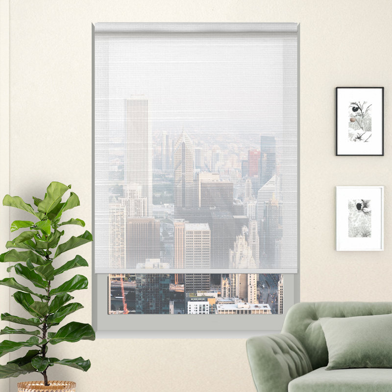 Abat-jour en lin Premium Soft Touch, L 30 po x L 84 po, Tusk