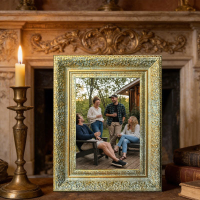 Cadre photo style antique en or antique 1 pièce 8 po x 10 po 8 pi x 10 po