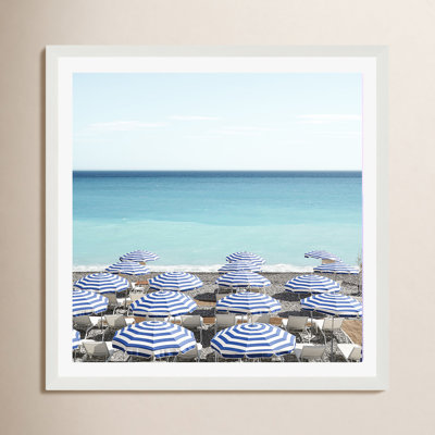 Niels "Blue Beach Umbrellas" Photo Print