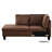 Brown Microfiber 2-Piece Sectional Sofa Set with Chaise-83694984-87467983