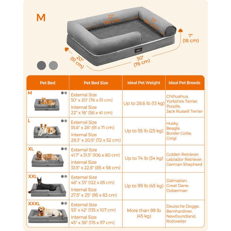 Polyester Pet Bed, Light Grey