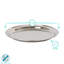 Argon Tableware - Round Stainless Steel Serving Tray Platter-110812159