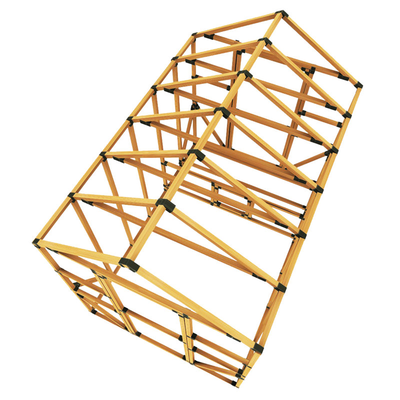 E-Z Frame Chicken Coop And Run Kits 68 Square Feet Chicken Coop with Chicken Run For Up To 17 Chickens