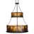 18 - Light Dimmable Tiered Chandelier