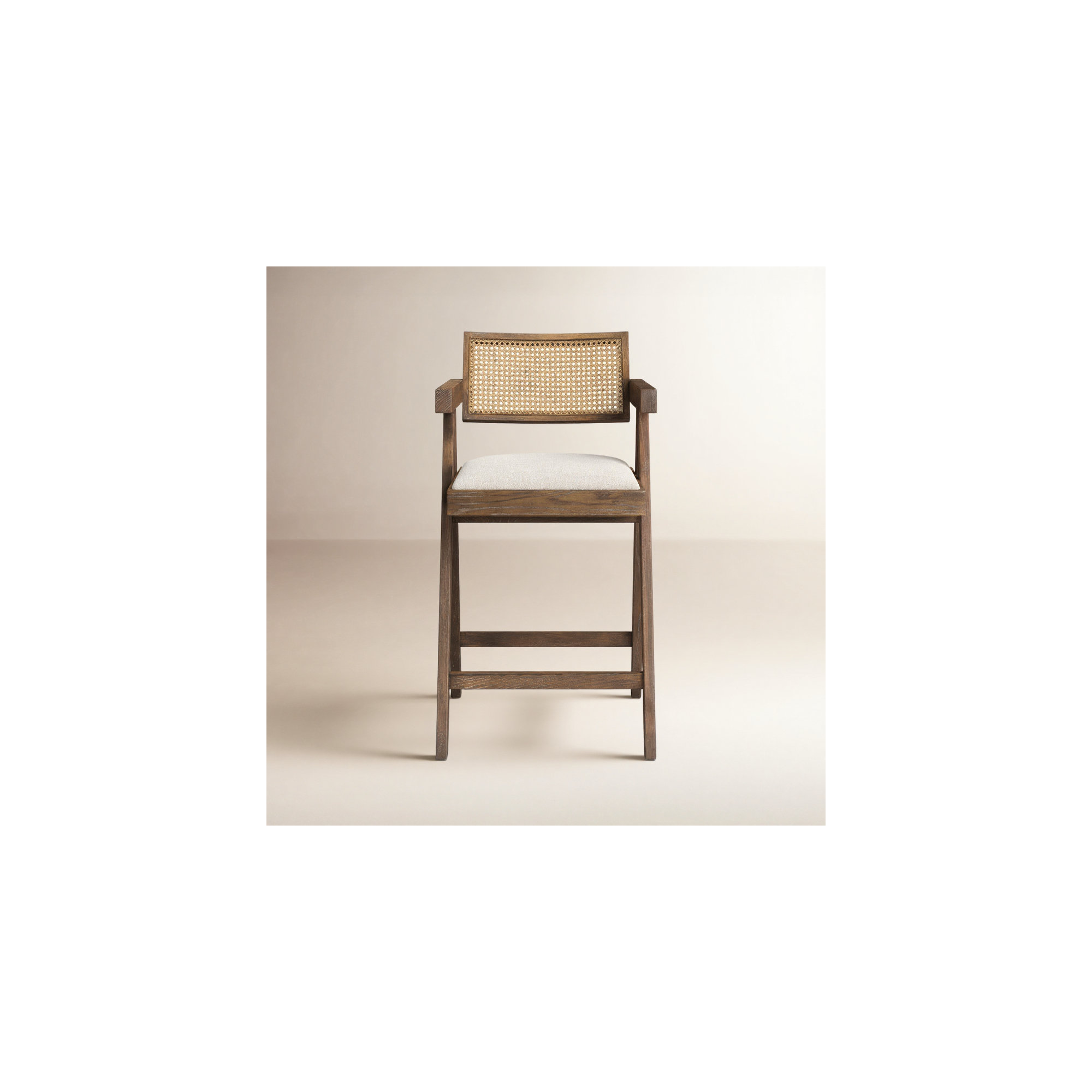 Nava Cane Stool, Counter Stool (24.25" Seat Height)