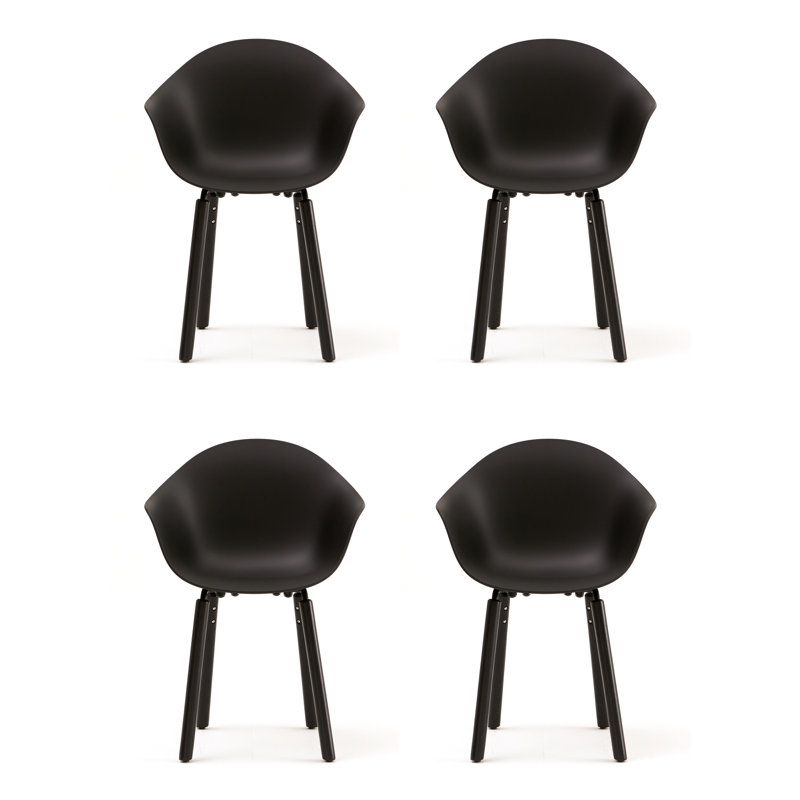 Fauteuil TA (ensemble de 4), Noir